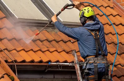 Démoussage et hydrofuge de toiture à Valoreille